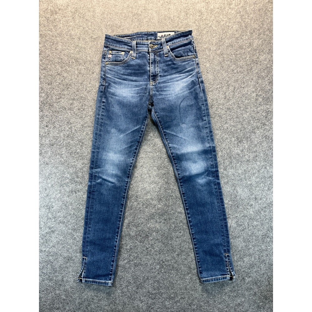 AG Adriano‎ Goldschmied Jeans Womens 24 The Farrah Skinny Ankle High Rise Blue